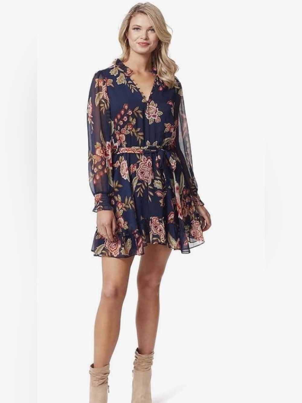 Jessica Simpson Zephyr Long Sleeve Dress